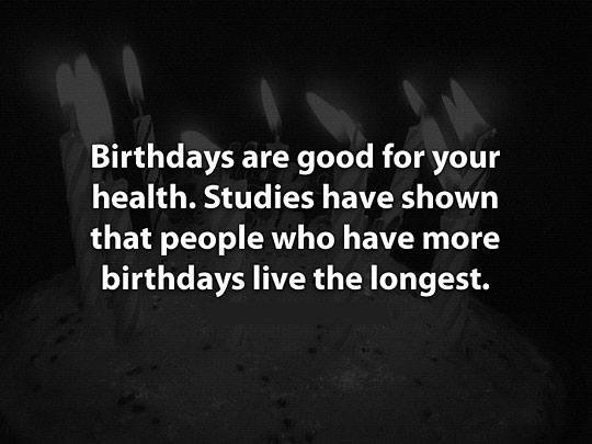 Birthdays Are Good For Your Health