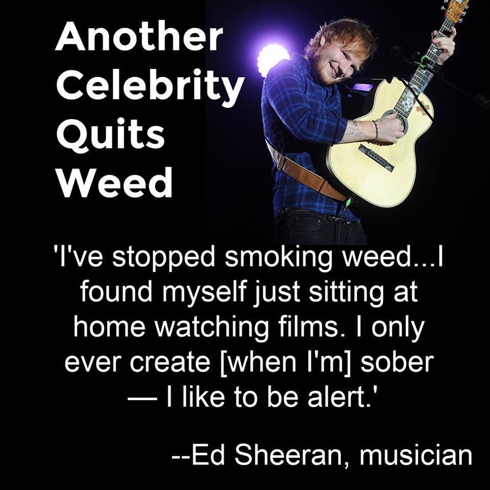 Ed Sheeran Quit Weed