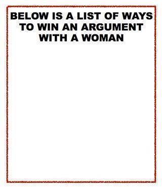 How To Win An Argument