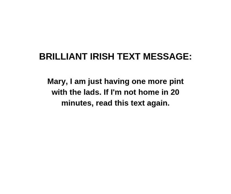 Irish SMS
