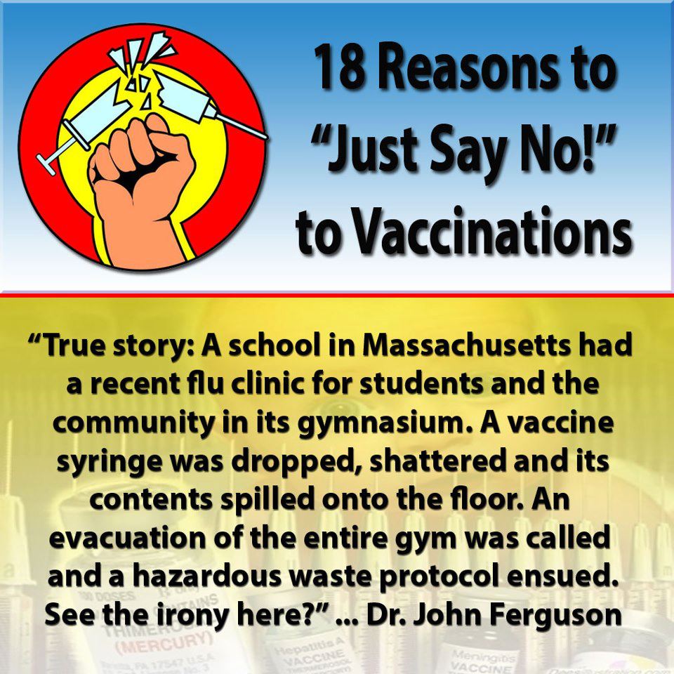 18 Reasons to Just Say No To Vaccines