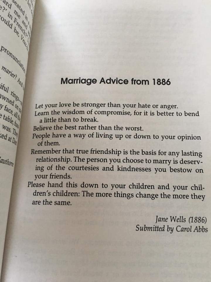 Marriage Advice 1886