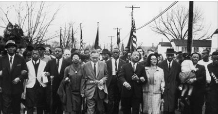 Martin Luther King Leading March