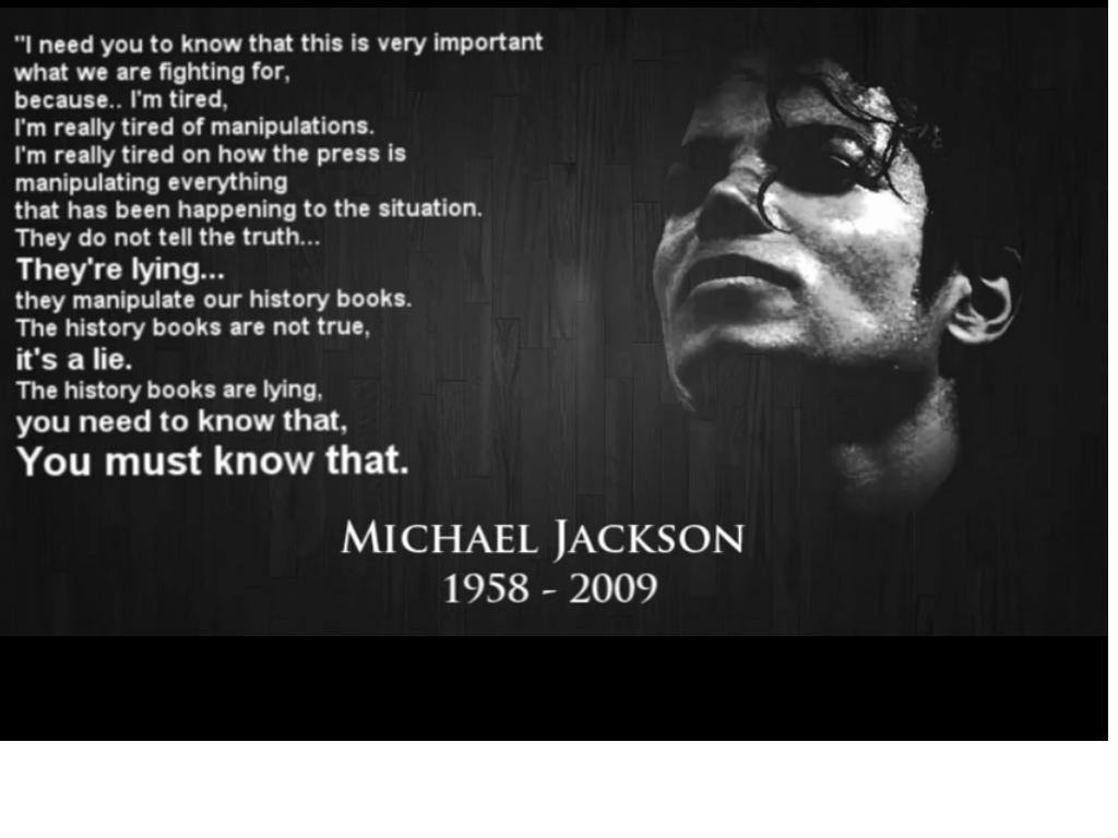 Michael Jackson Speech