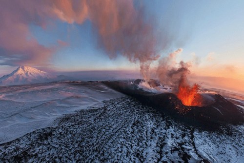 Mt Erebus Eruption