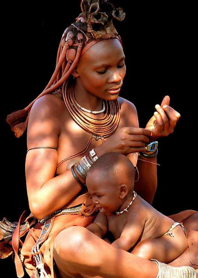 Native Mother And Child