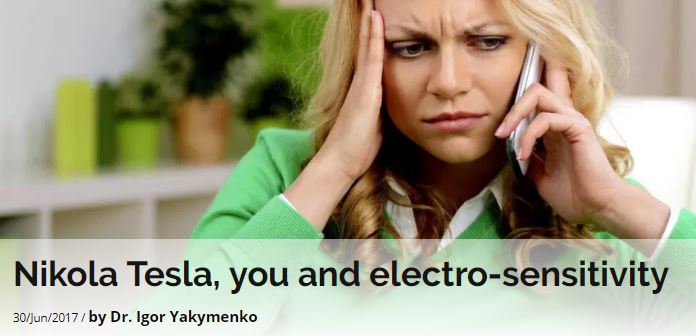 Nikola Tesla You And Electro-Sensitivity