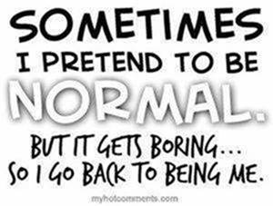 Sometimes I Pretend To Be Normal