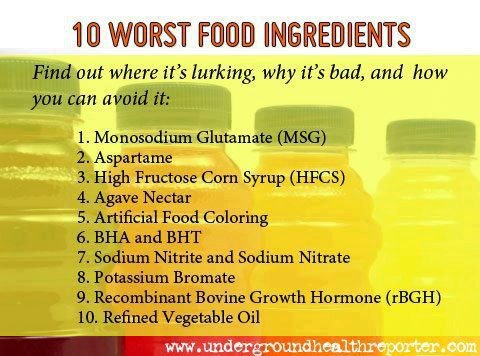 Ten Worst Food Ingredients