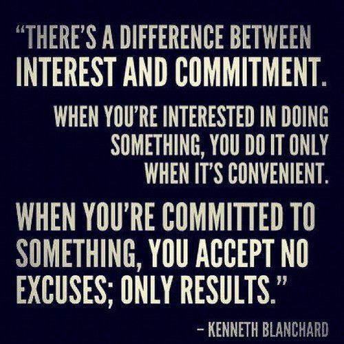 The Difference Between Interest And Commitment