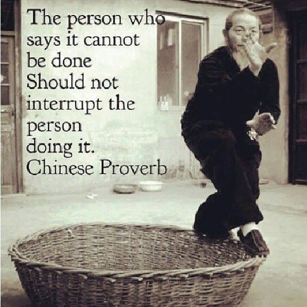  The Person Saying It Cannot Be Done...