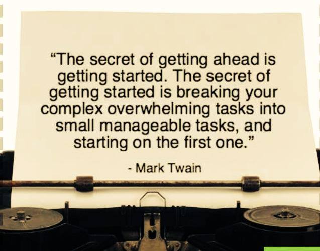 The Secret Of Getting Ahead
