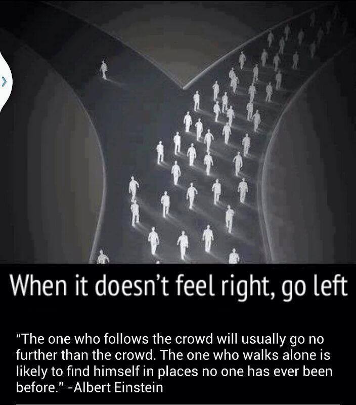 When It Does Not Feel Right Go Left