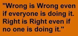 Wrong is Wrong