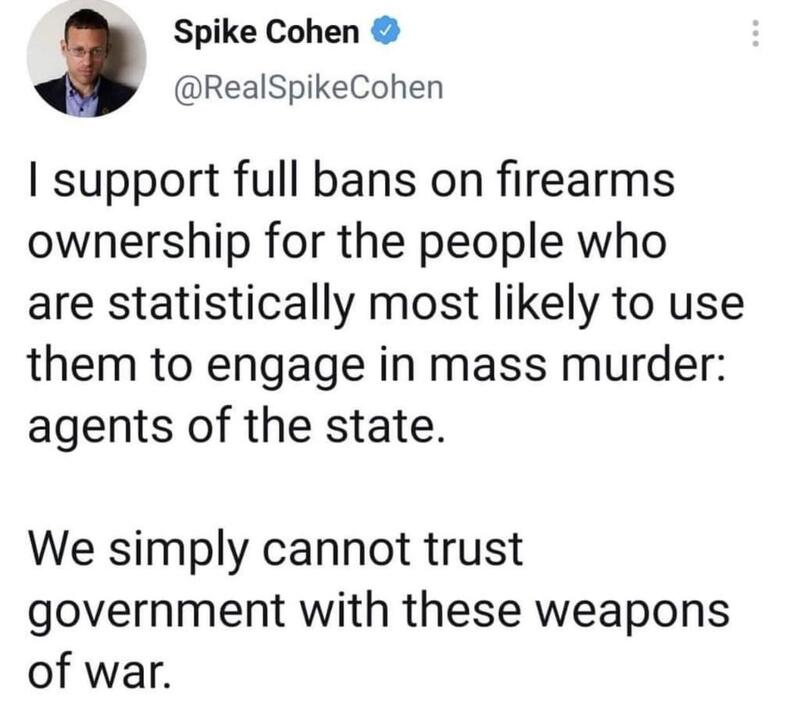 Ban The State From Owning Guns