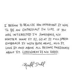 Be An Enthusiast