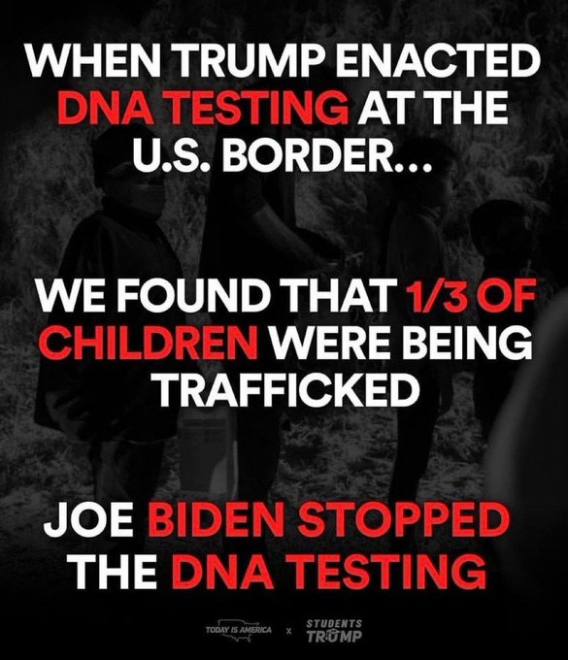 Biden Stopped The DNA Testing 