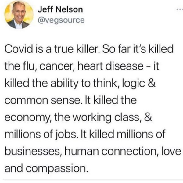COVID Is A Killer