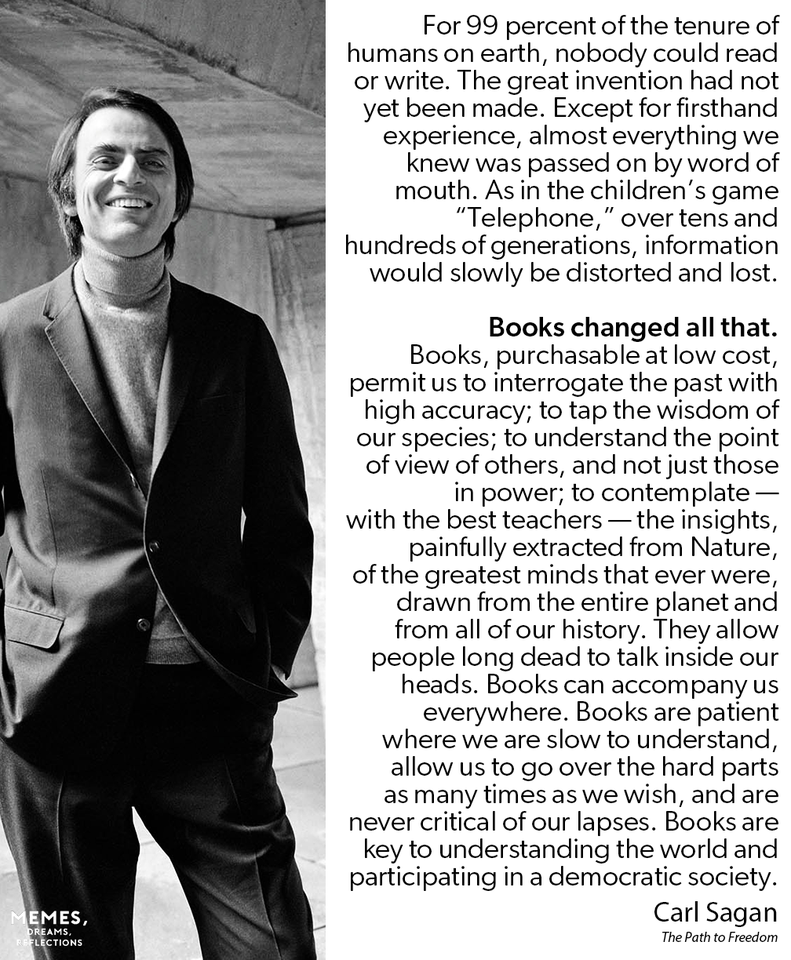 Carl Sagan On Books
