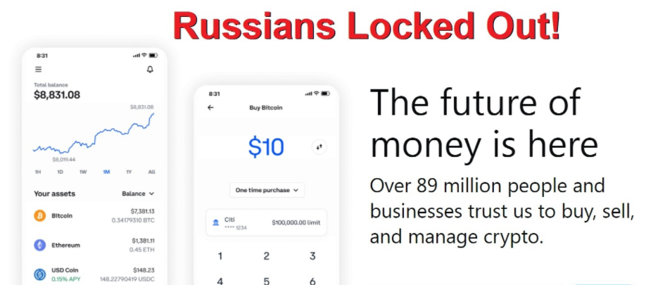 Crypto Russians Barred