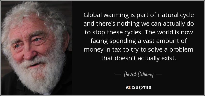 David Ballamy Quote Global Warming