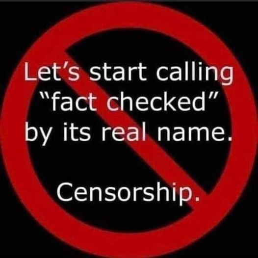 Fact Check Equals Censorship