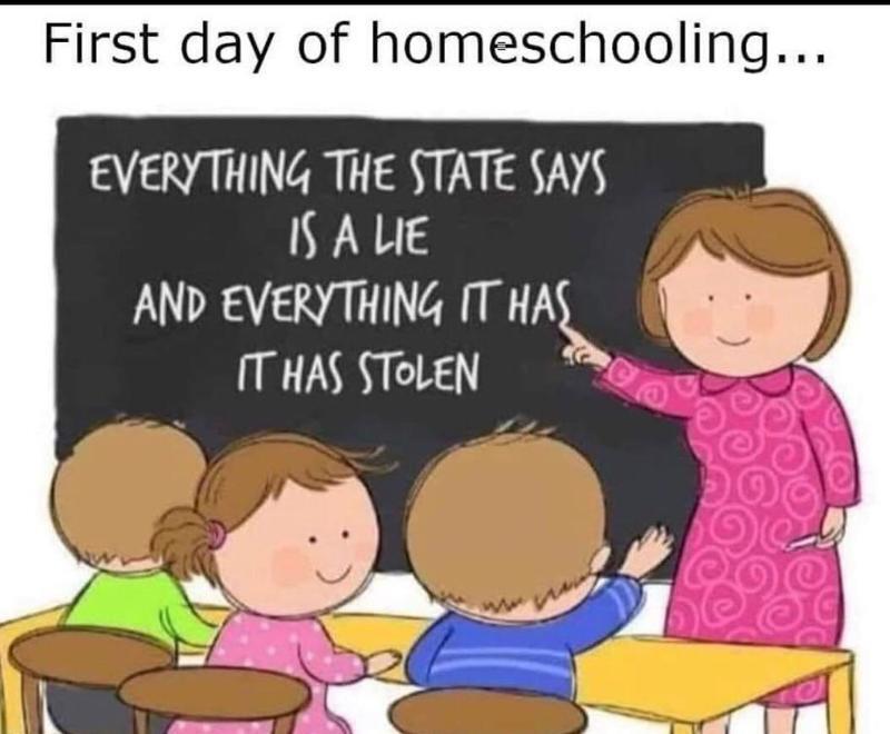 First Day Of Home Schooling