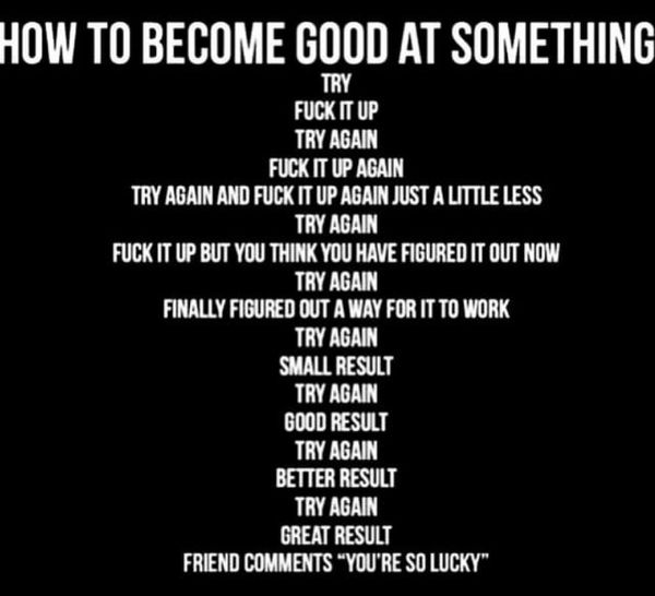 How To Become Good At Something