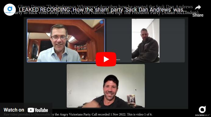 Sack Dan Andrews Party Scam