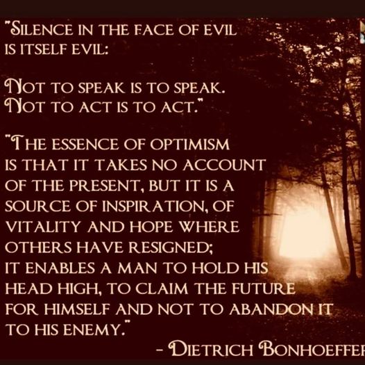 Silence In The Face Of Evil