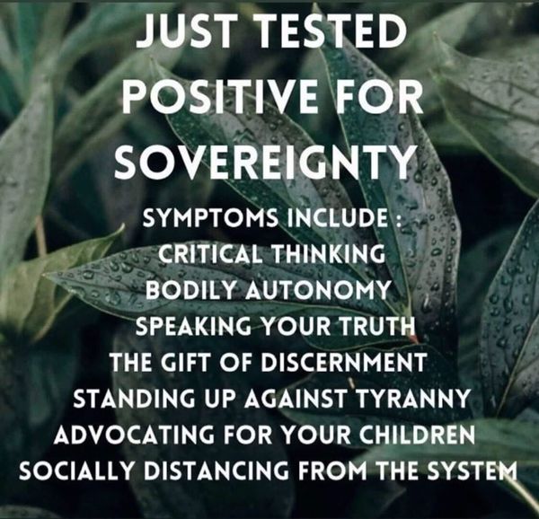 I Just Tested Positive For Sovereignty