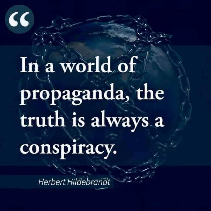In A World Of Propaganda Truth Is A Conspiracy