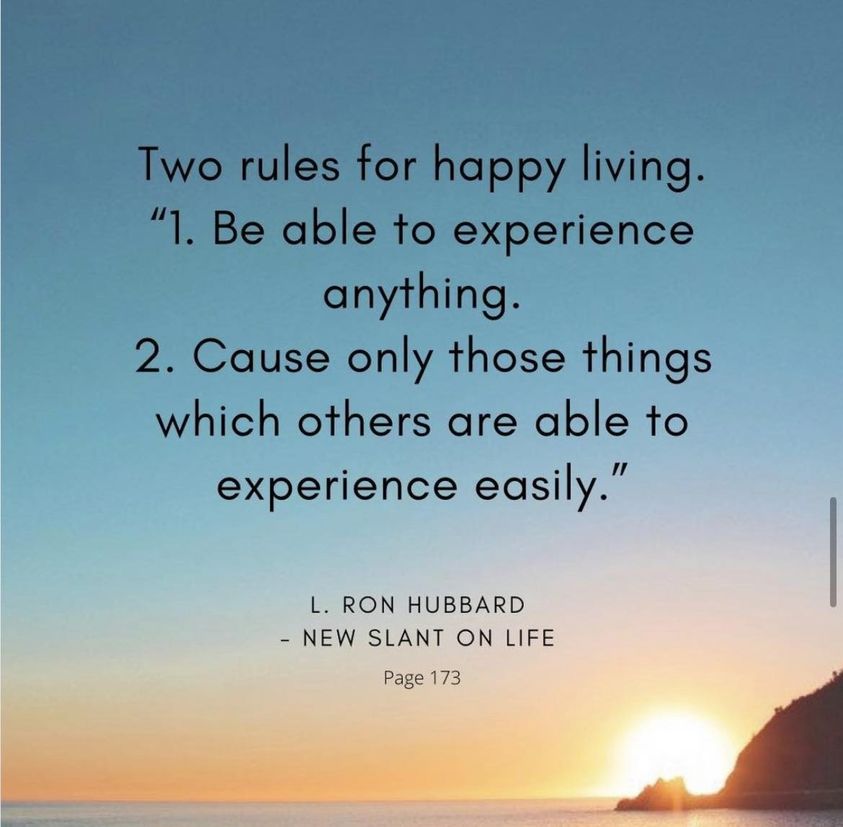 Two Rules For Happy Living