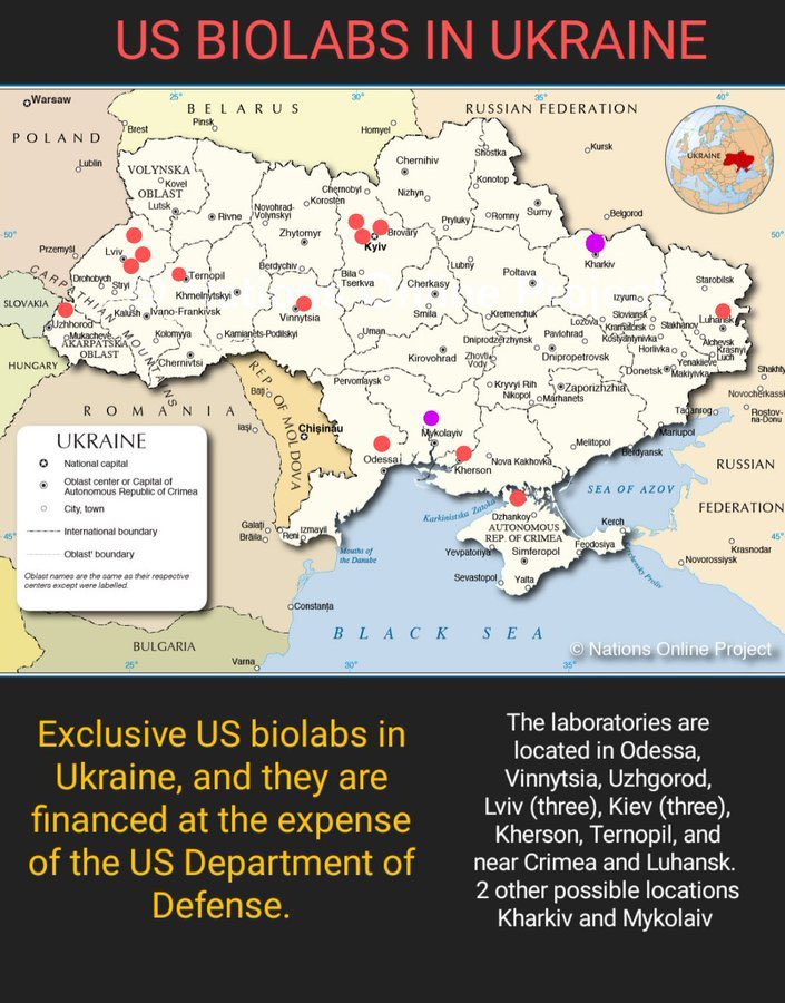 US Biolabs In Ukraine