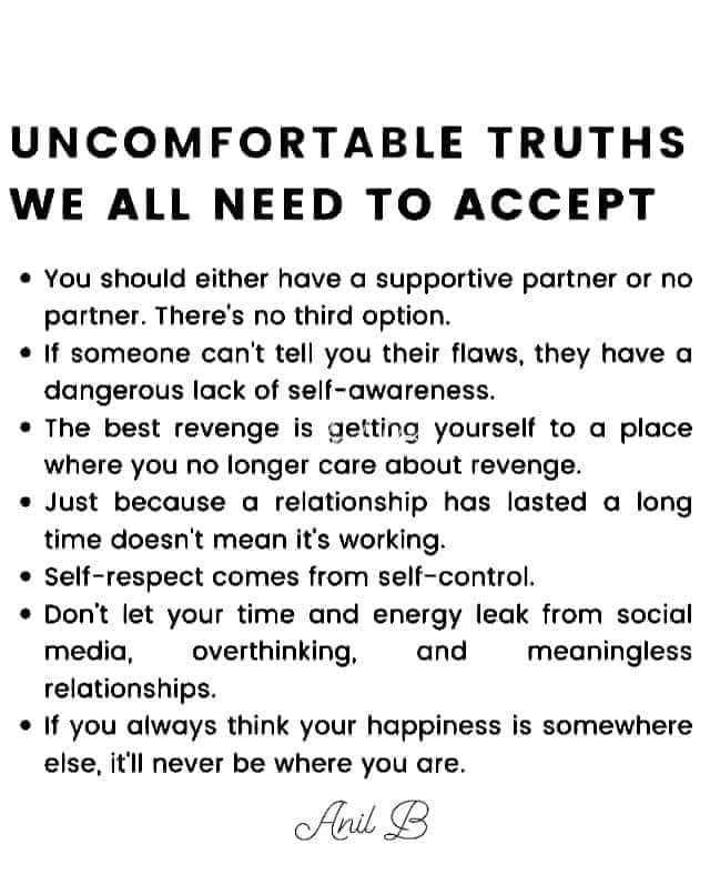 Uncomfortable Truths
