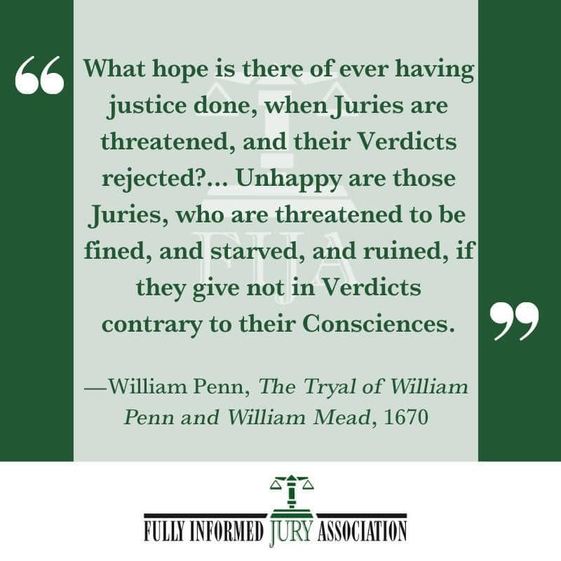 William Penn On Juries